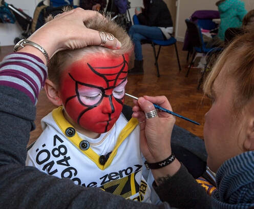 Spider-Man Face Painting